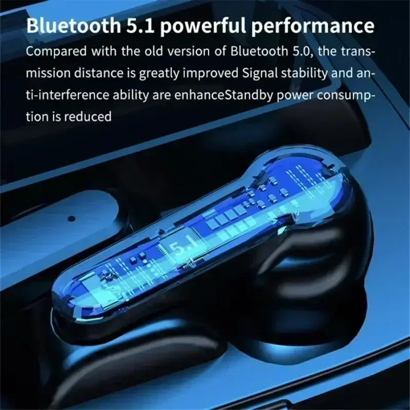 Thumbnail: TWS Earbuds Earphone Intelligente Touch Control Wireless Bluetooth-compatible He
