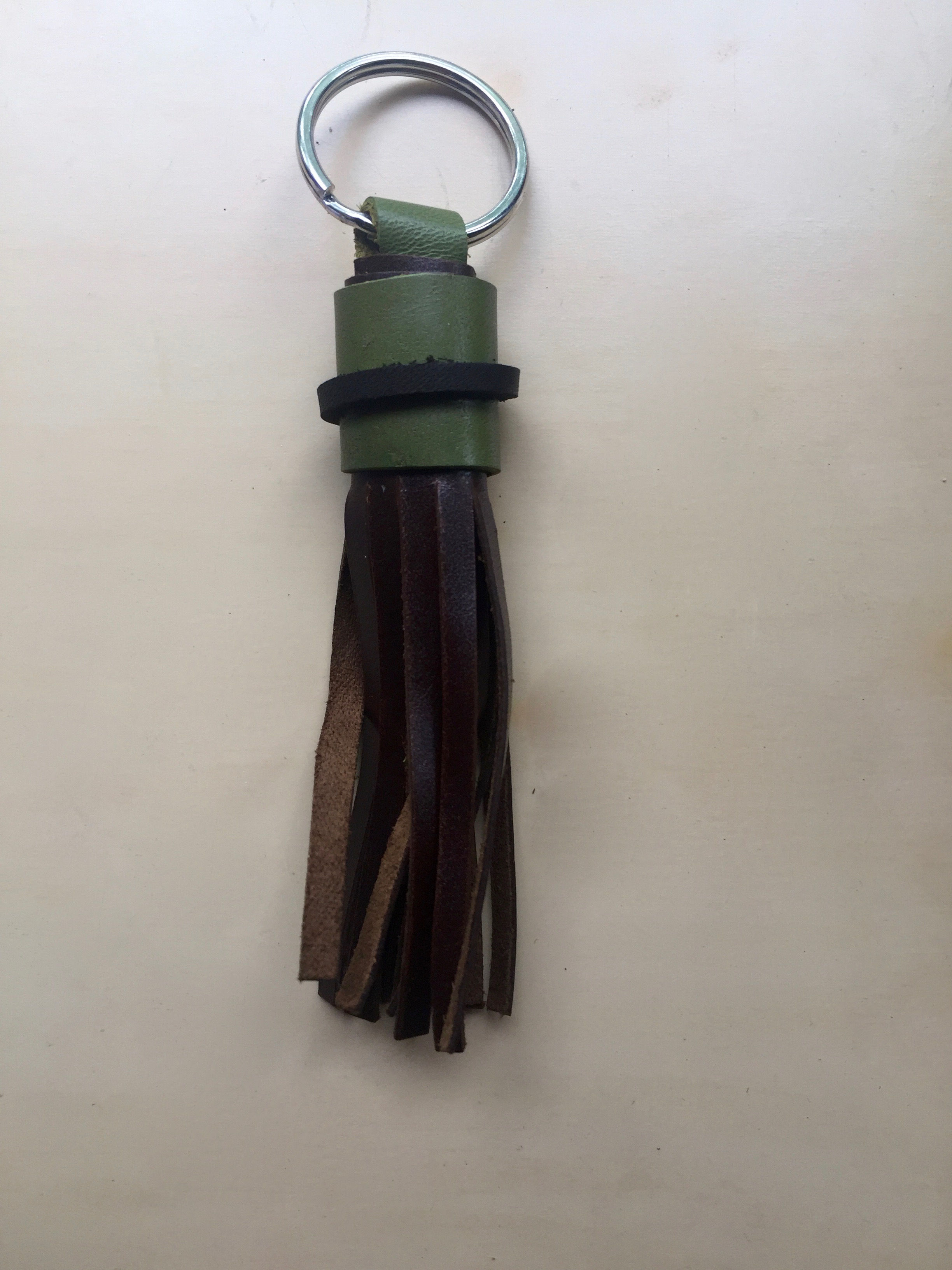 Midi Dark Brown Multicolored Classic Leather Tassel