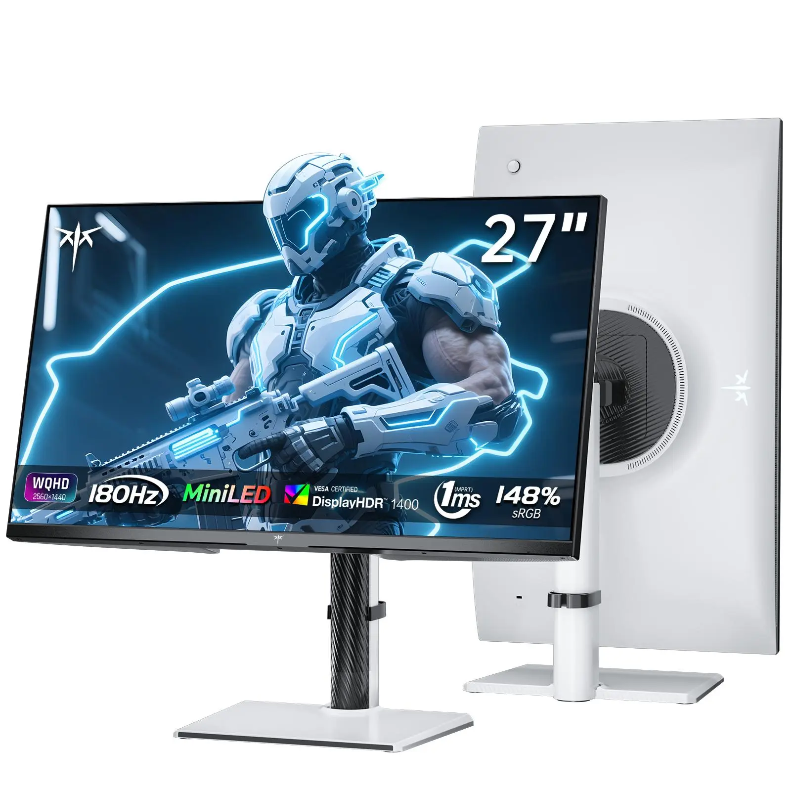 KTC 27" Mini LED 2K 180Hz Gaming Monitor | HDR1400, 1440p, Adjustable M27T6