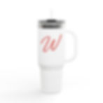 Wilven Bello Insulated Travel Mug – 40oz Coffee Cup with Custom Initials