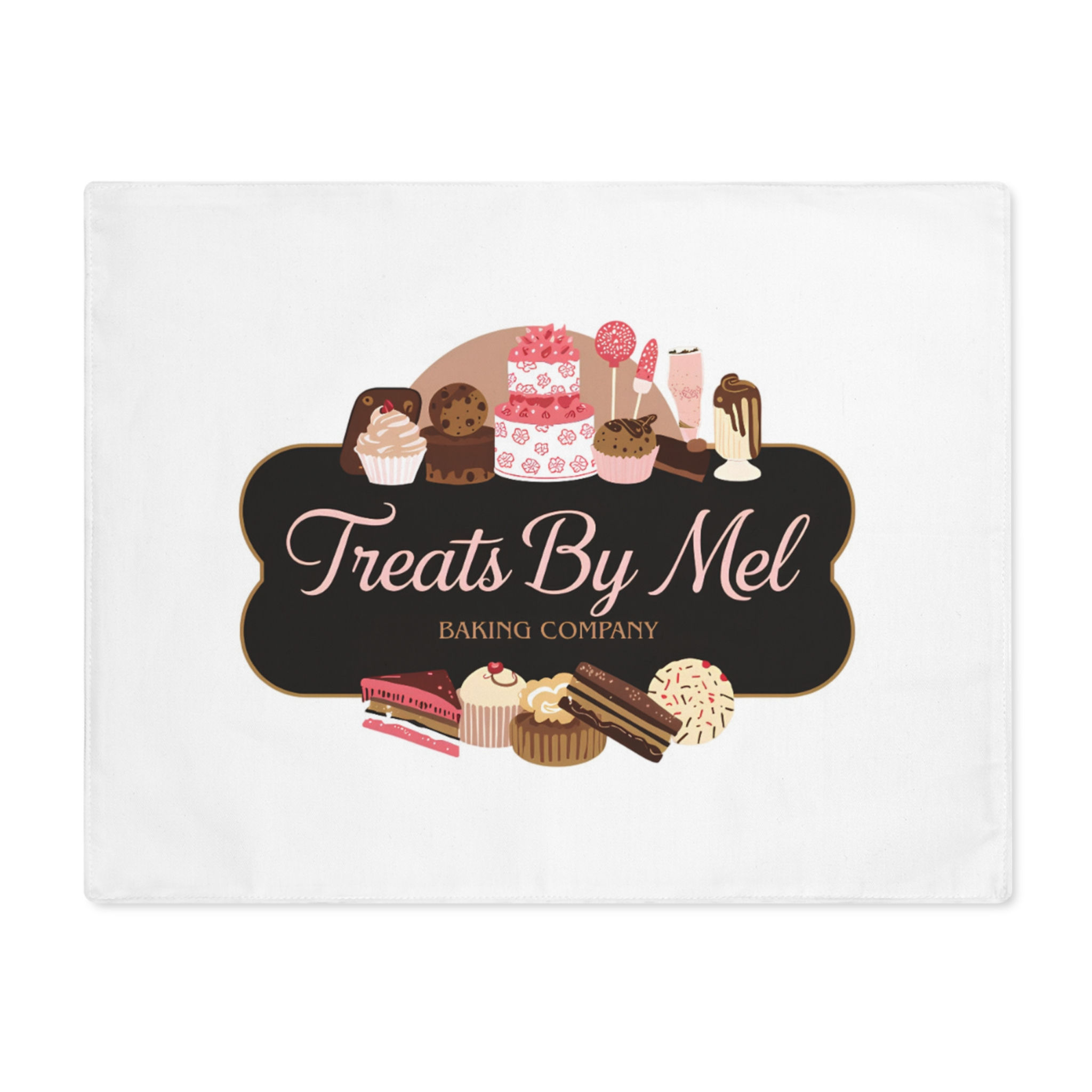 "Treats By Mel" Dessert Bakery Logo Placemat