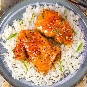 Honey Garlic Chicken Rice