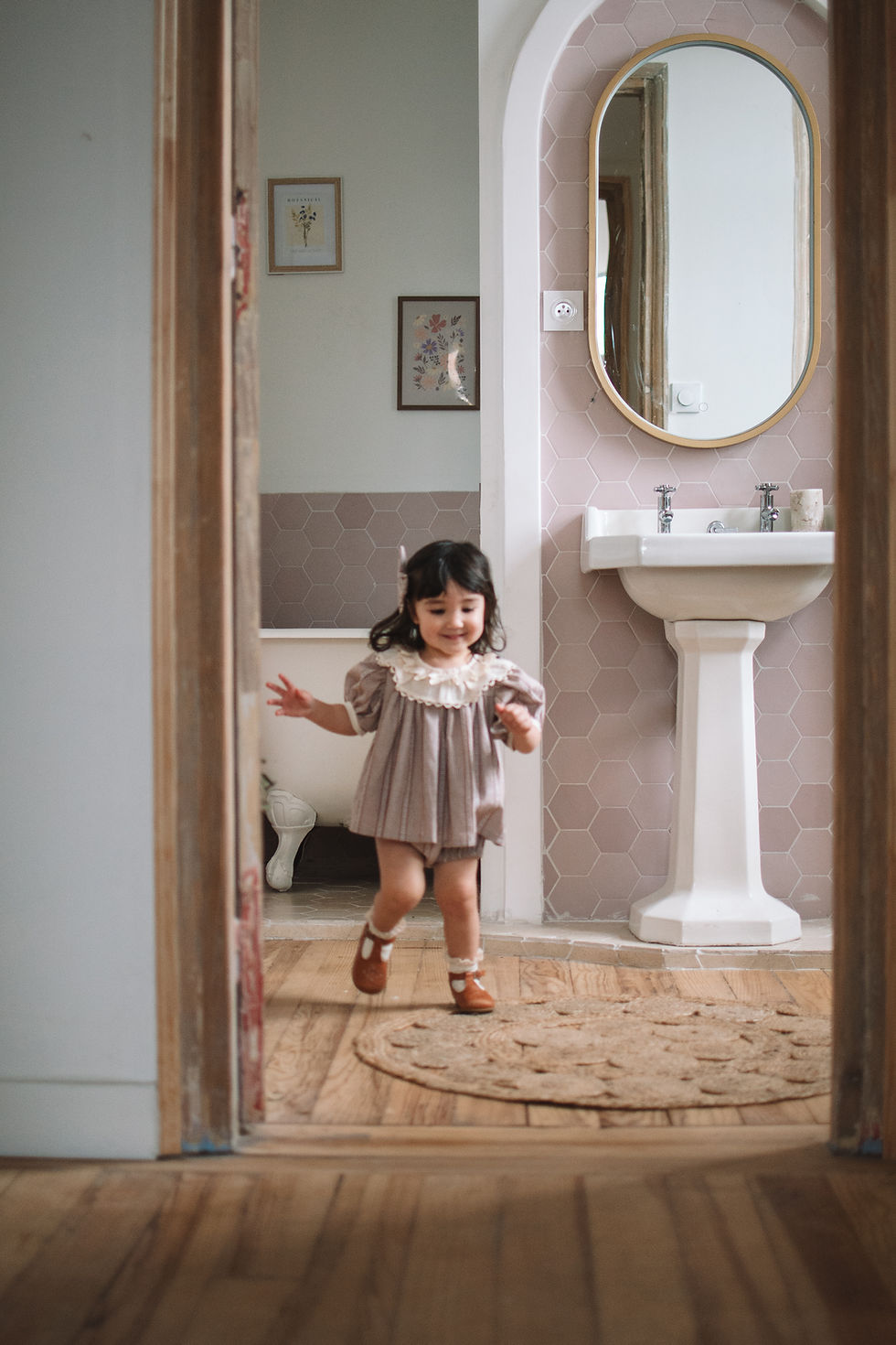 Miniature : Blouse Charlie, vichy noisette