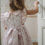 Miniature : Noeud vintage, toile de Jouy rose