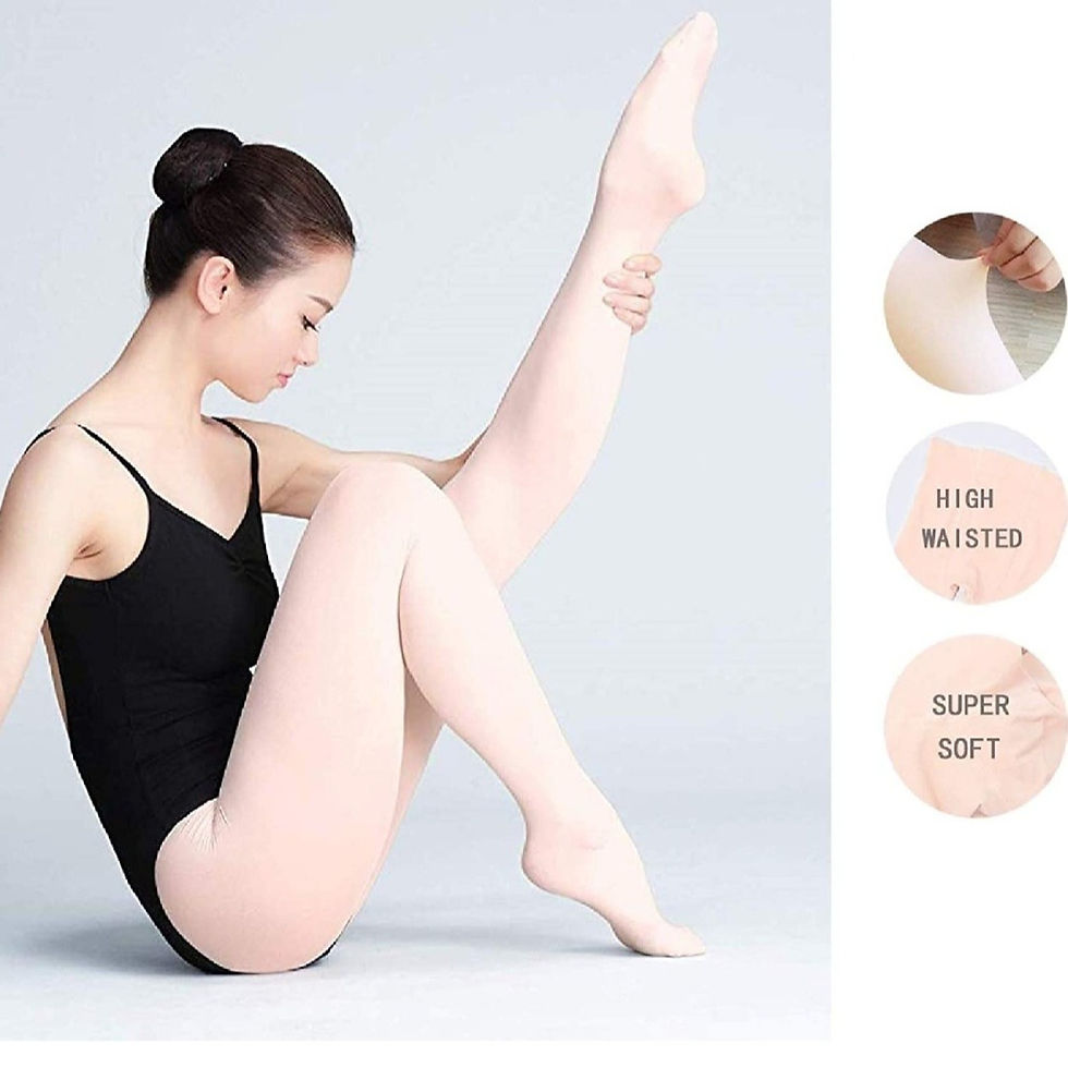 Thumbnail: Stretchable Footed Stockings/ Ballet Tights for ballet by The Dance Bible