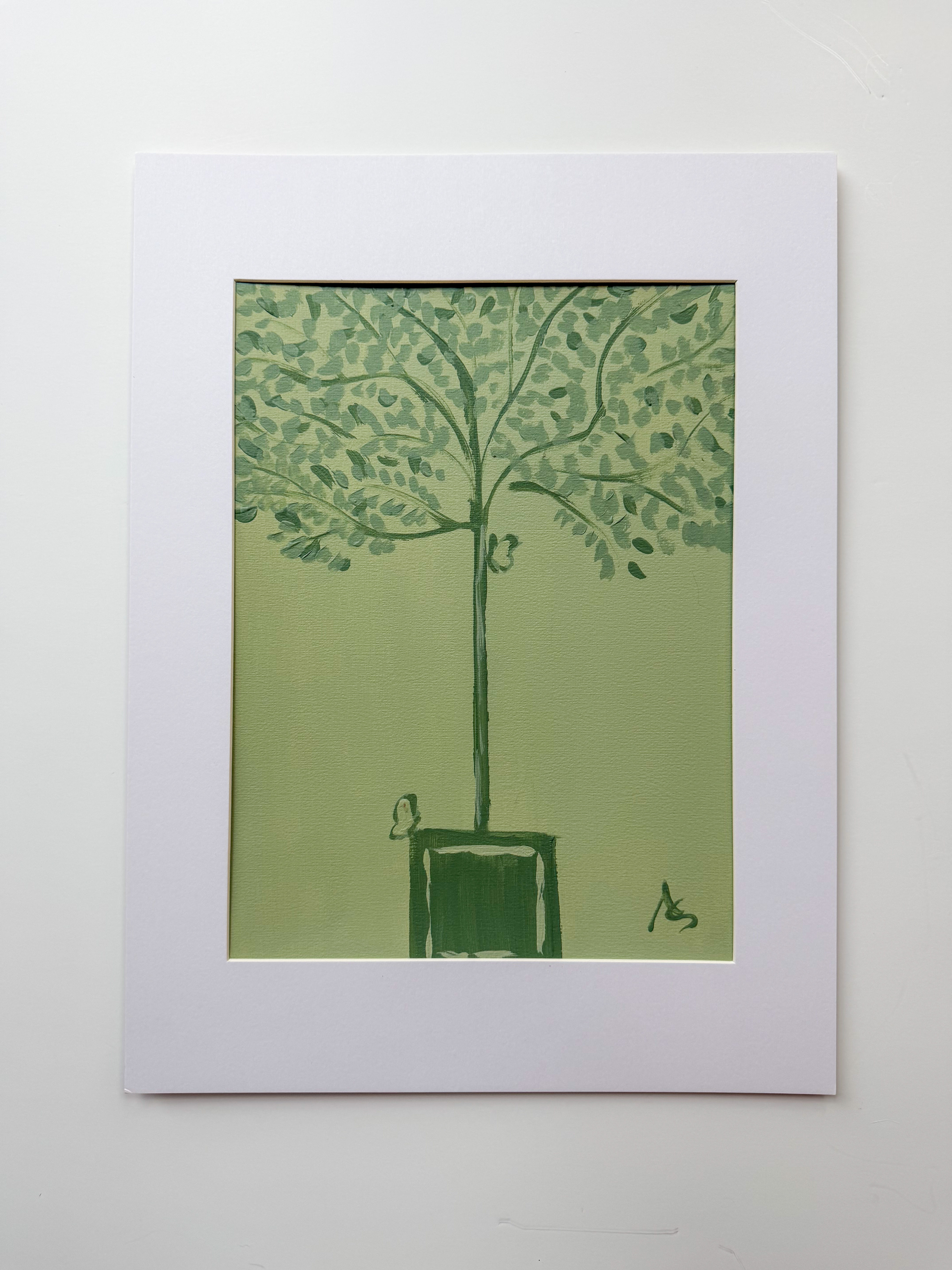 9 x 12 Mint Impressionist Lemon Tree I