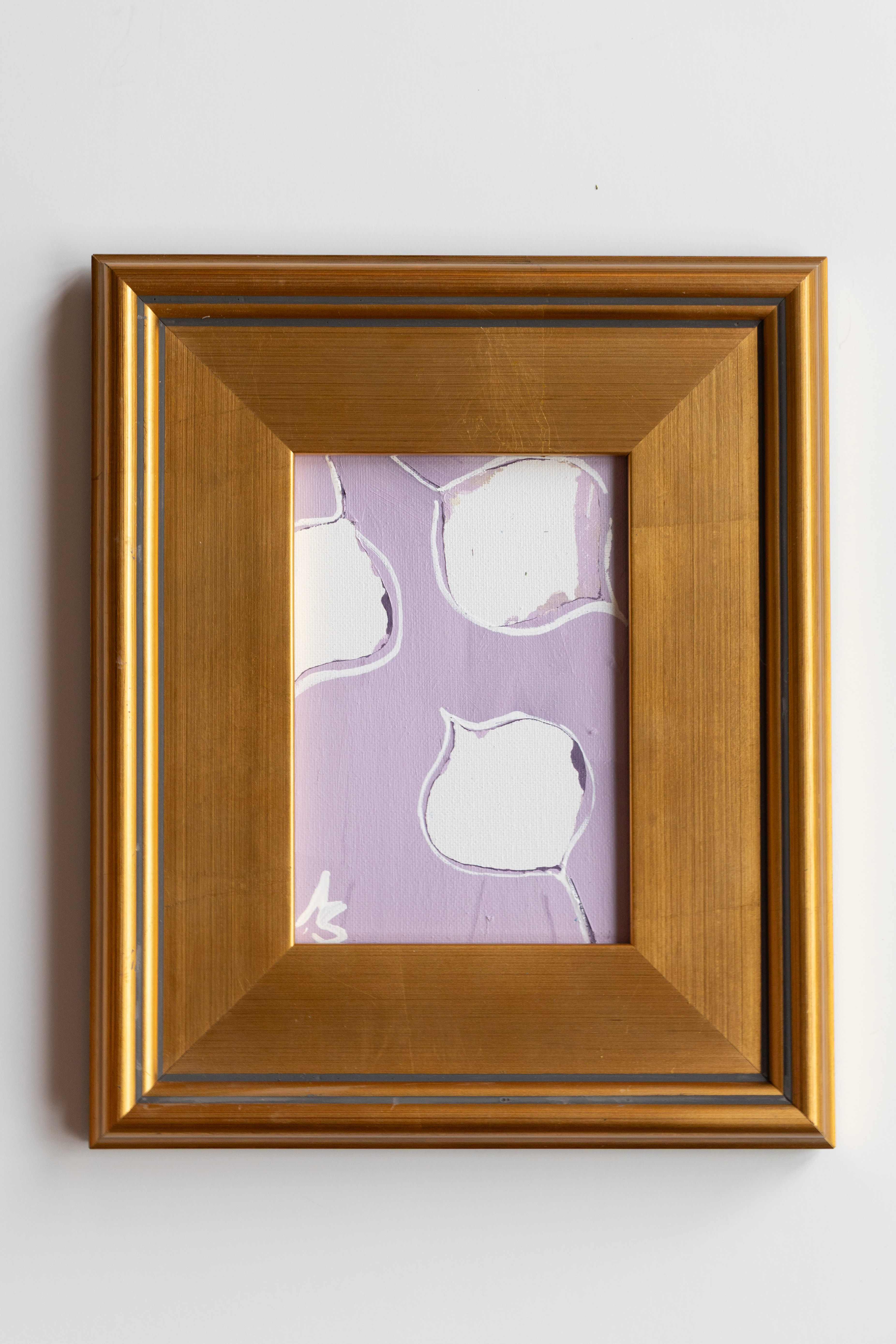 10 x 12 Lavender Stem Series in Gold Plein Air