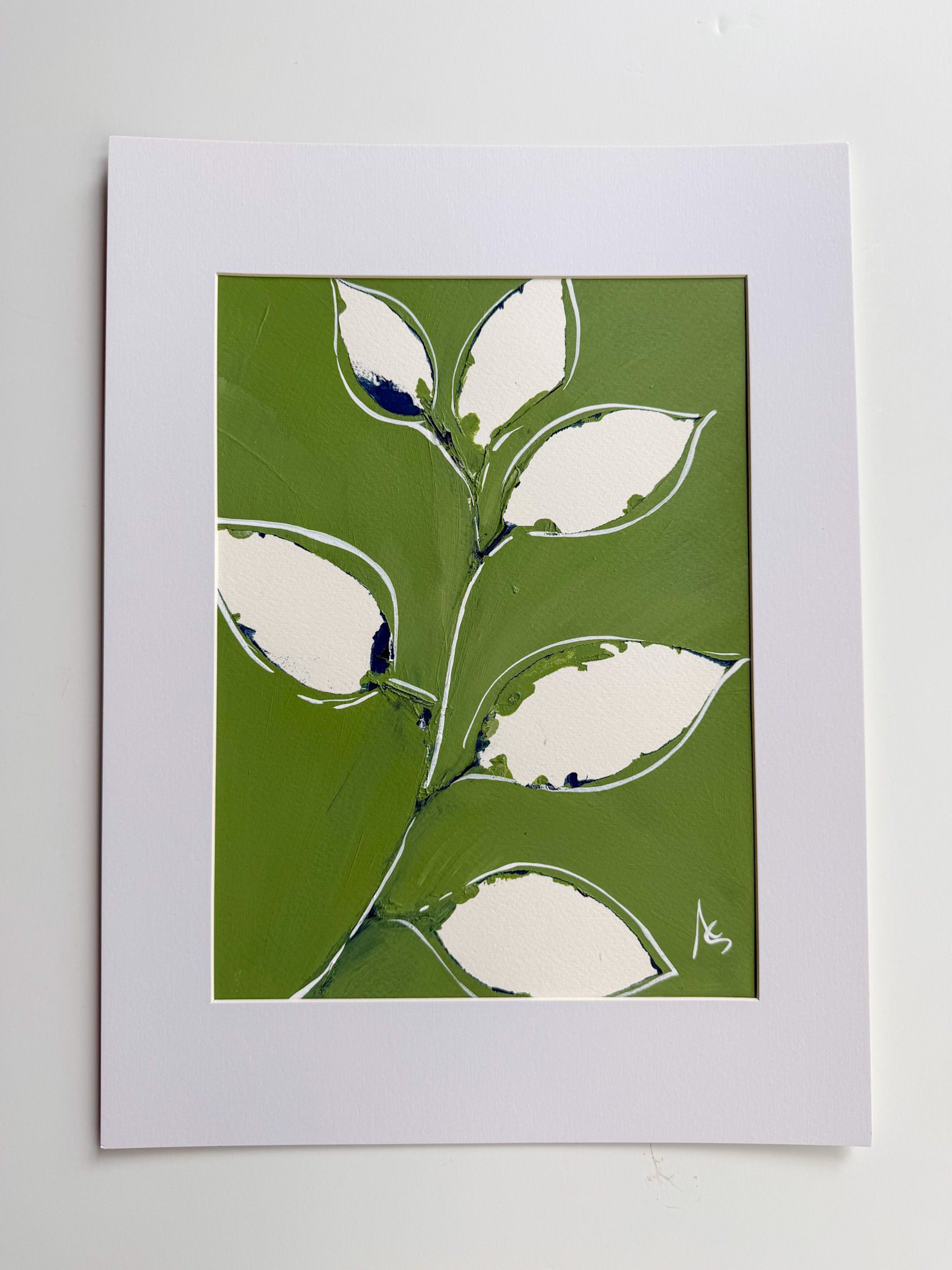 12x16 Matted Grass Green Stem Series