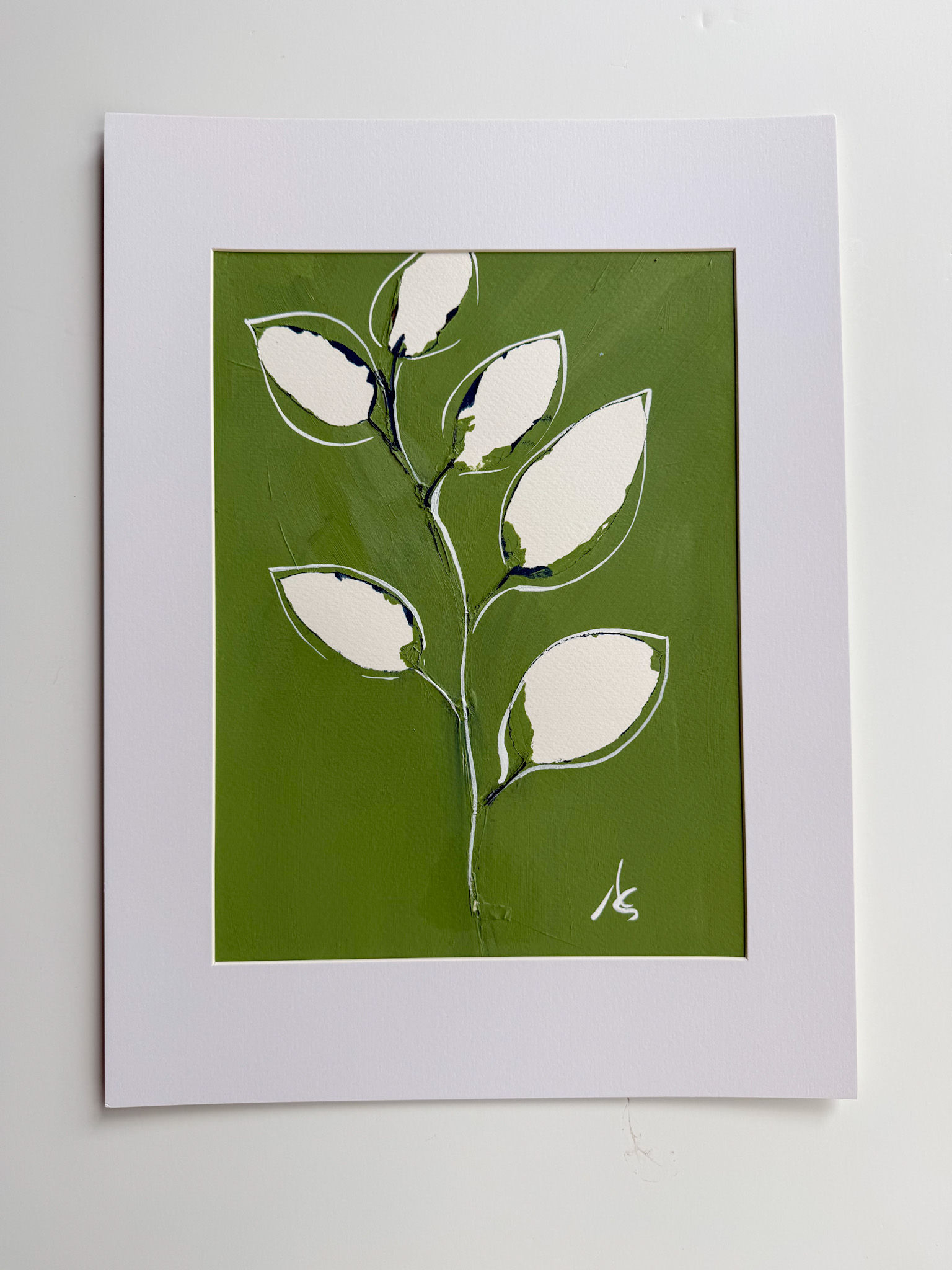 12x16 Matted Grass Green Stem Series