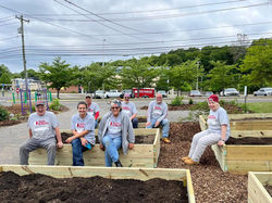 Team Rubicon completing the garden expansion