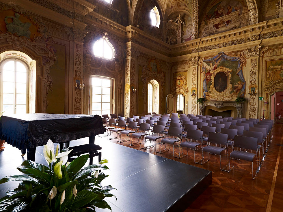 Concert hall of Vila Tesoriera, sarasota Cruise Agency invites their clients for a special trip