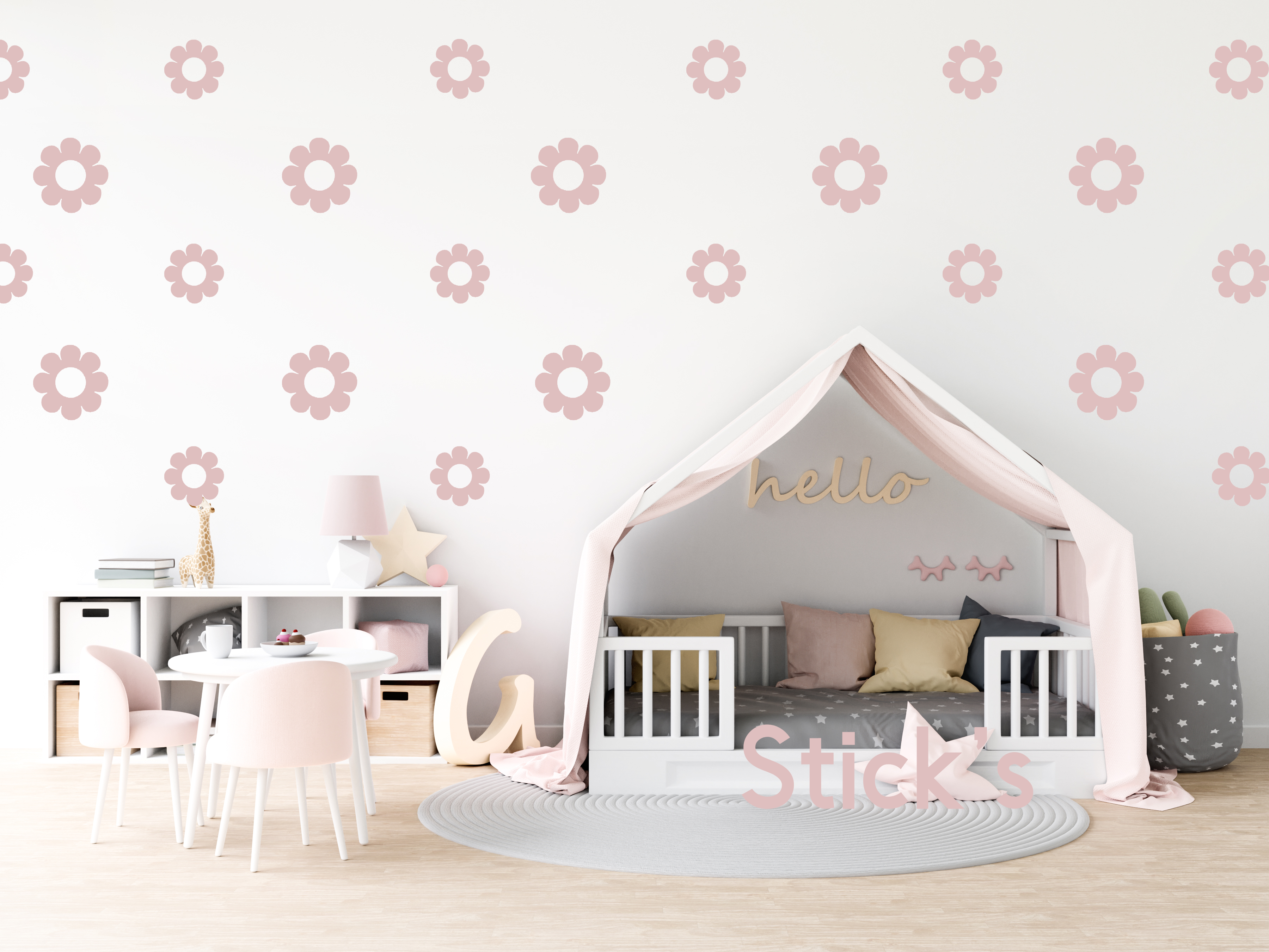 טפט קיר מהיר - דייזי