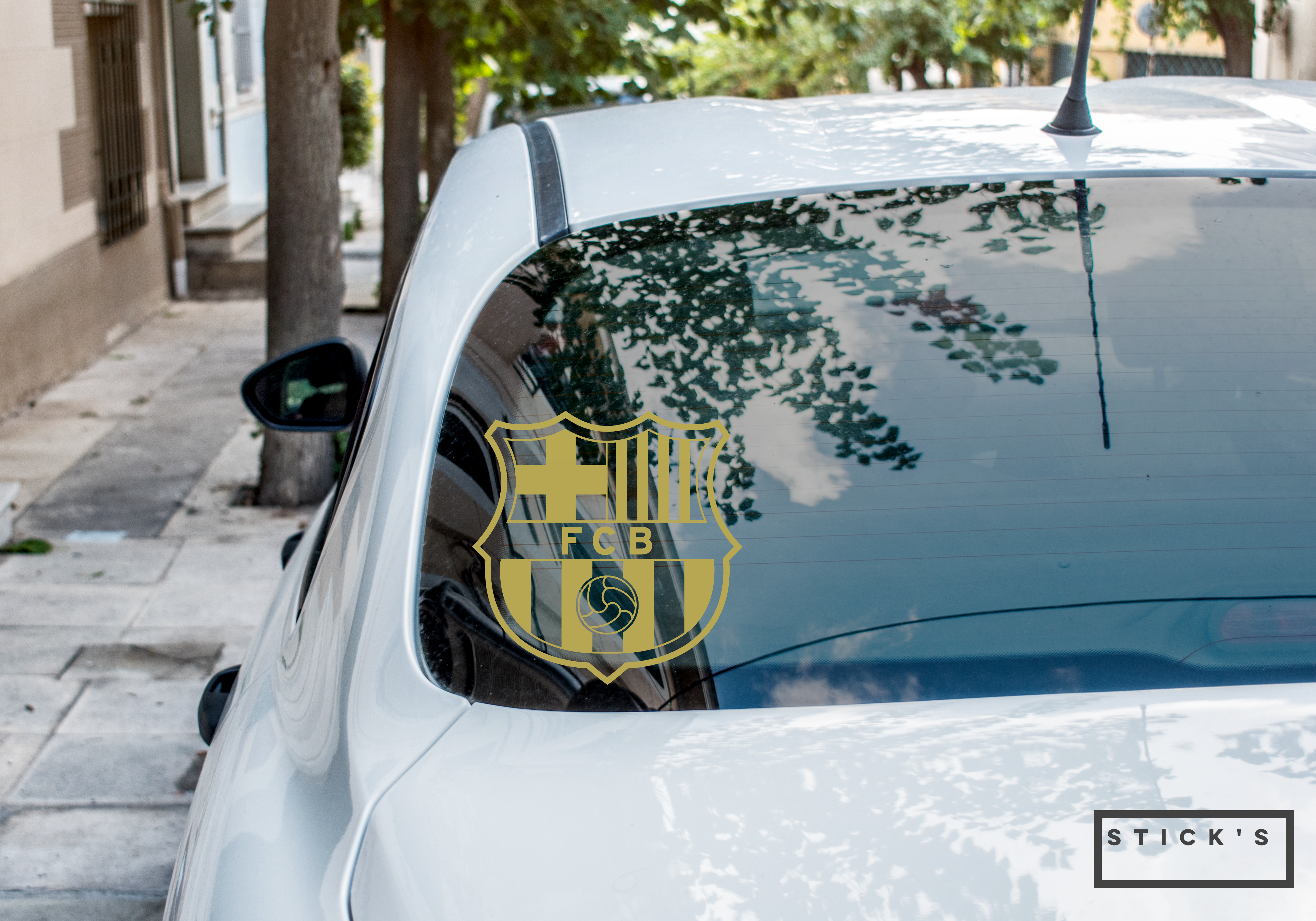 מדבקת רכב- ברצלונה