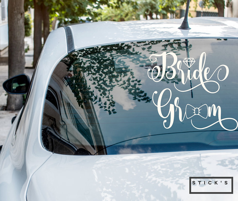 תמונה ממוזערת: מדבקות חתן כלה Bride & Groom