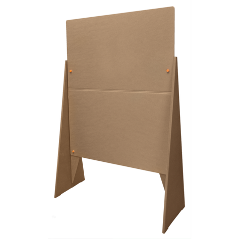 Umweltfreundliche Moderationstafel aus Pappe