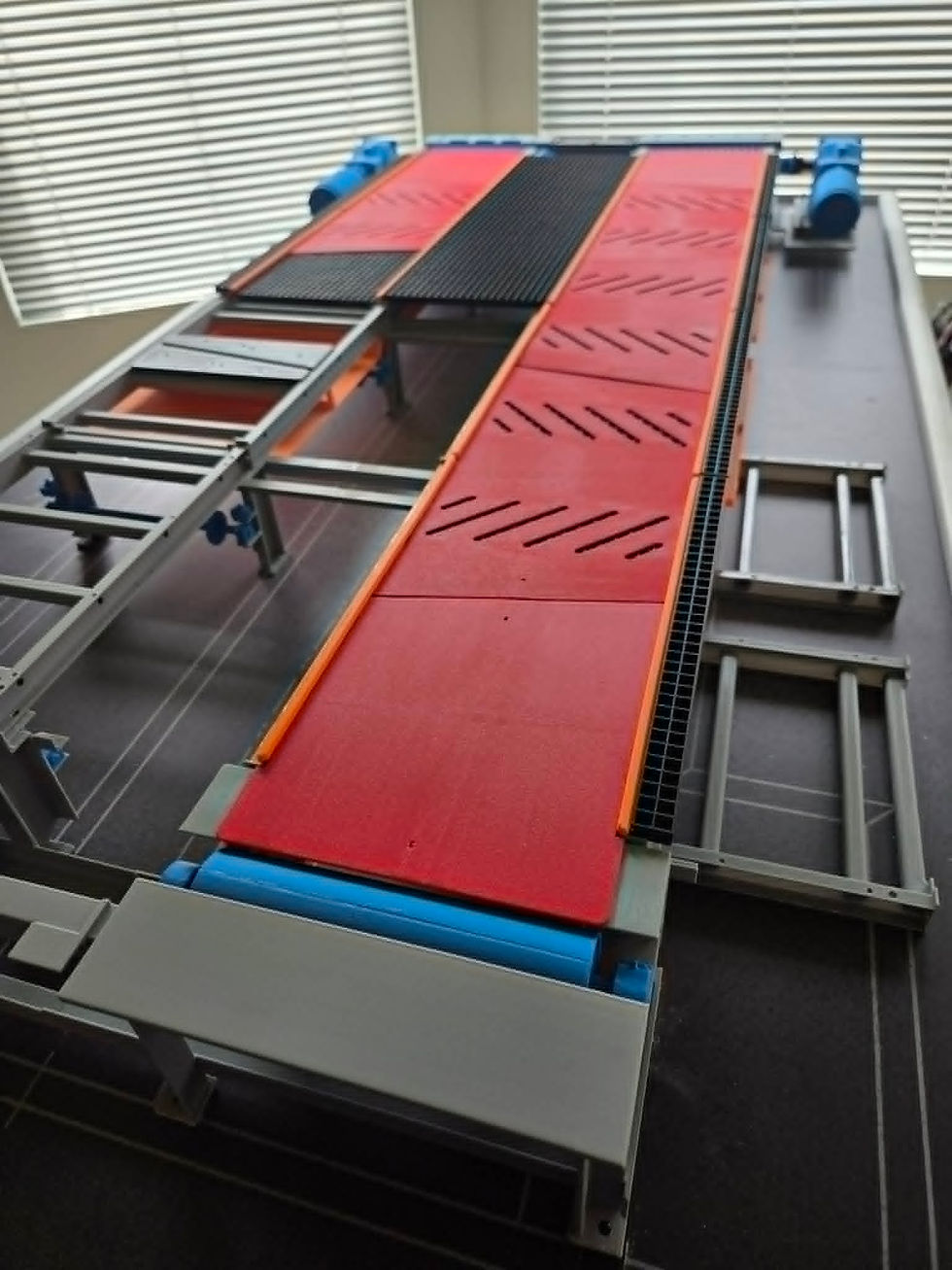 3D model TWT's vehicle wash belt system