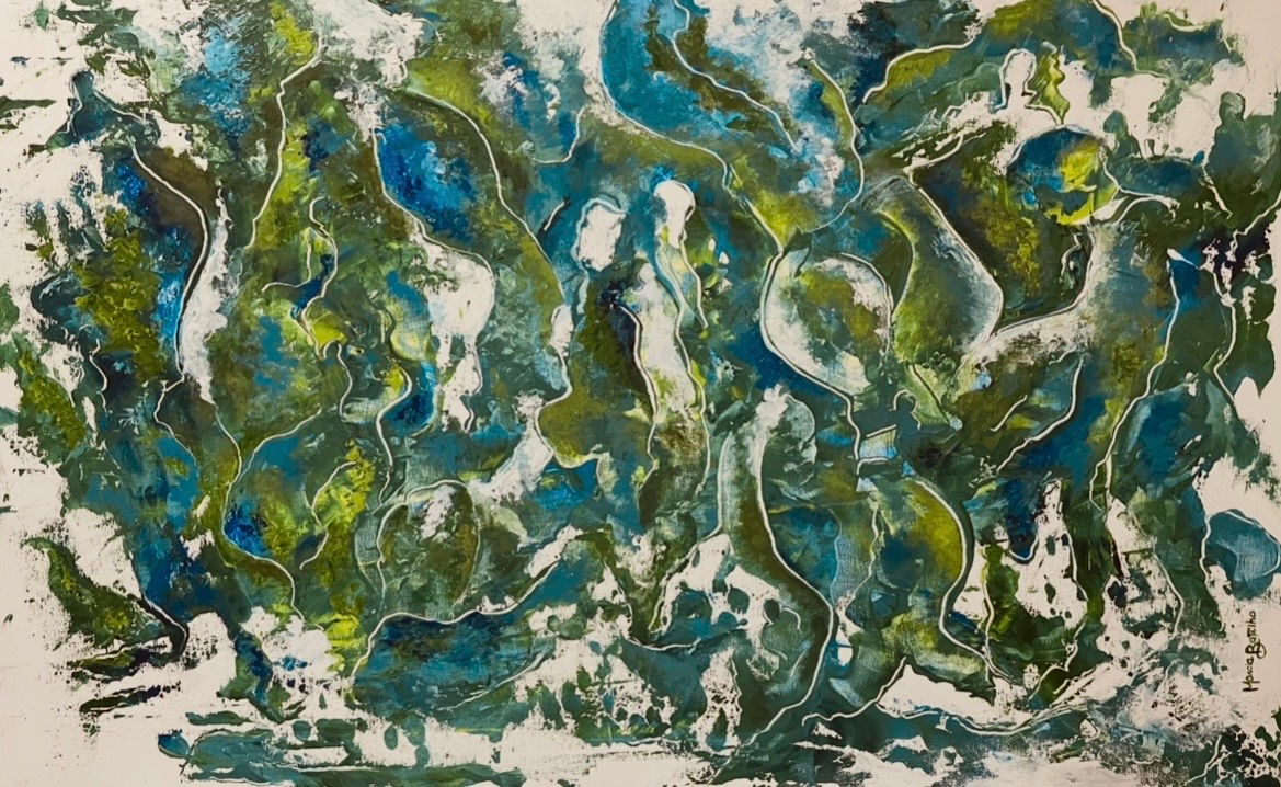 Dancing in the sea