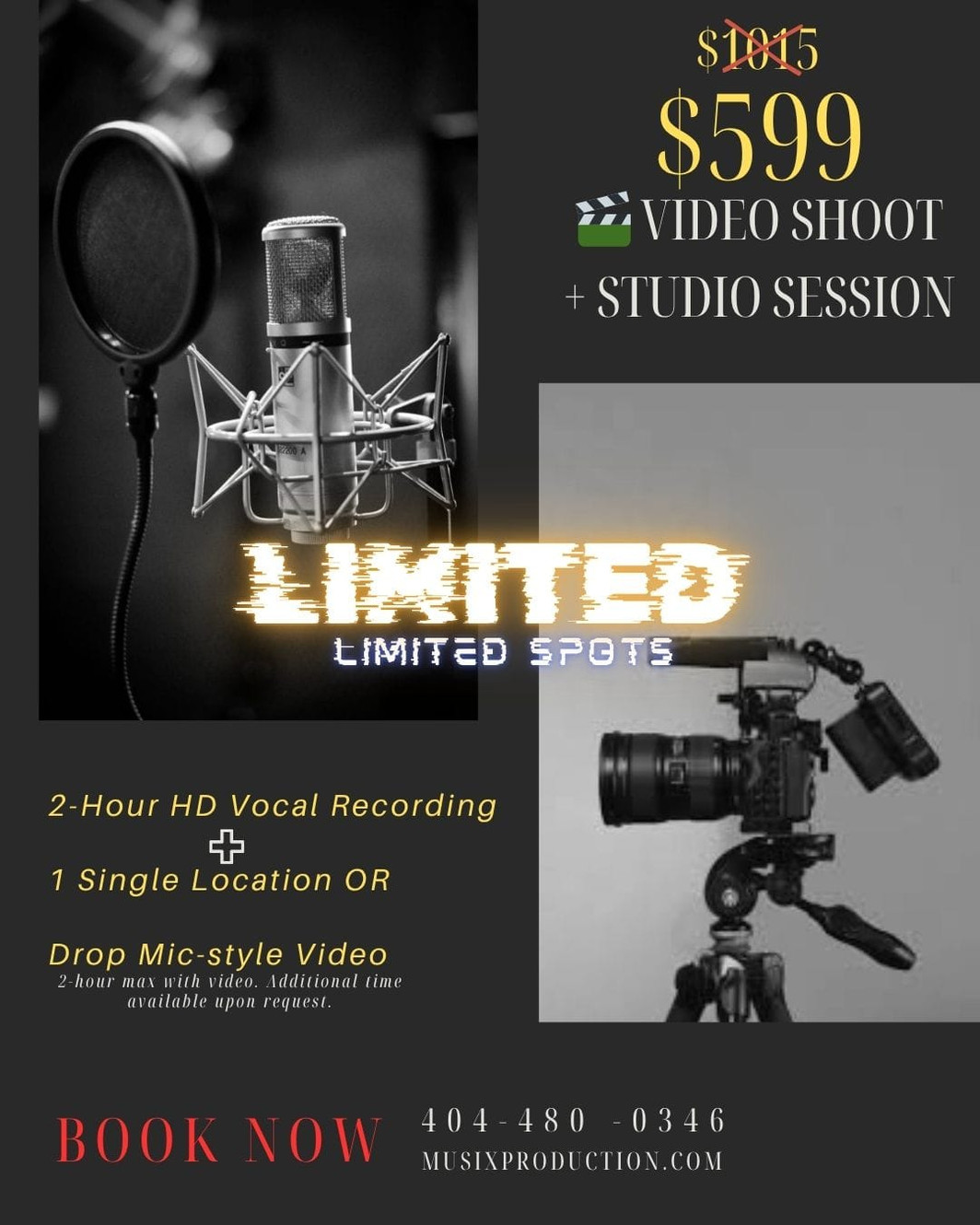 Real studio photo for Musix Production