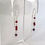 Thumbnail: Silver & Garnet Ear Threads
