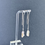 Thumbnail: Silver Ear Threads with Biwa Pearls