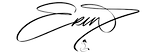 Erin Sedor signature with fox logo