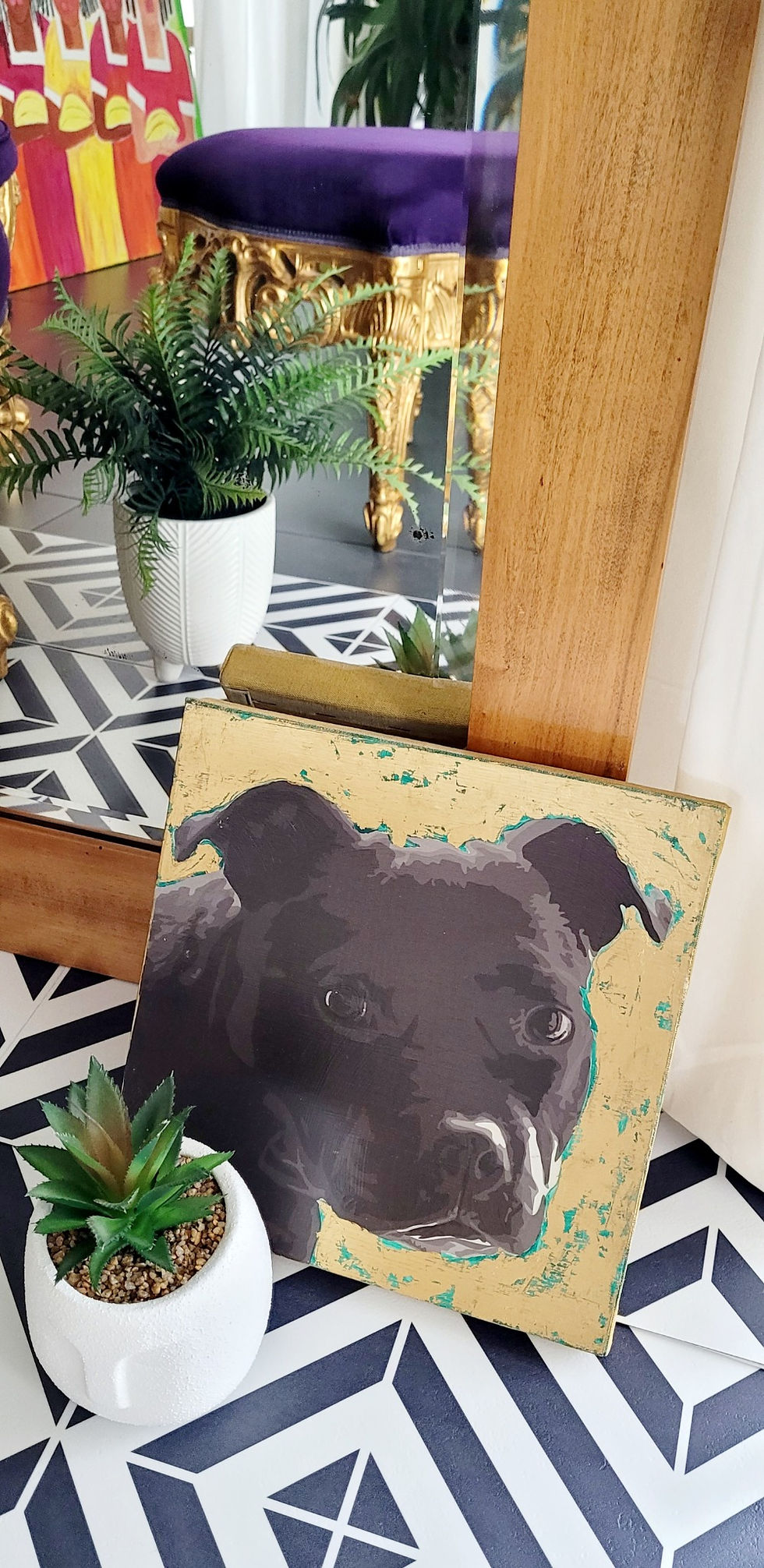 Thumbnail: Blacky - Schilderij Stafford