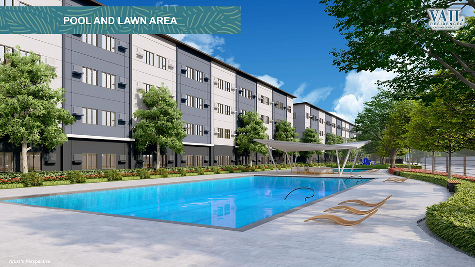 Vail Residences Amenity Pool and Lawn Area