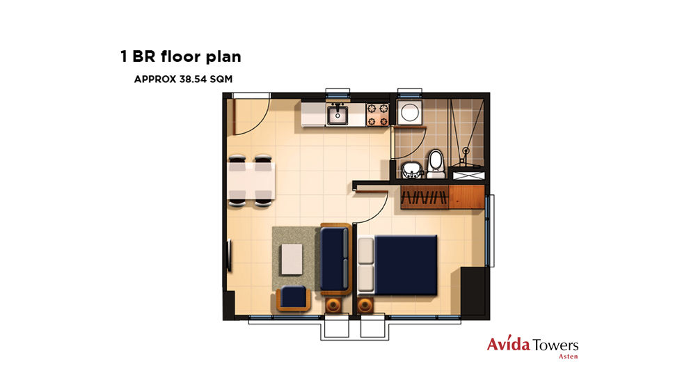 Avida Towers Asten Tower 3 - 1 Bedroom