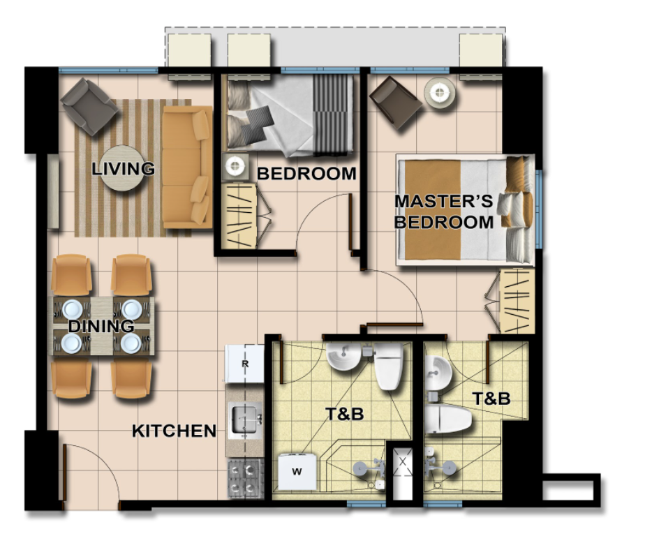 Avida Towers Centera 2 Bedroom