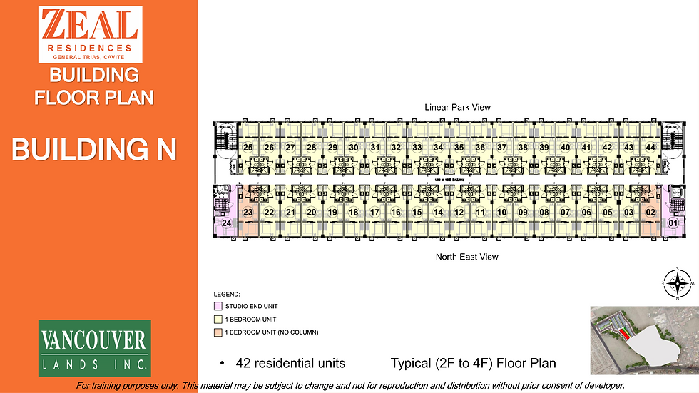 Zeal Residences Building N 2nd to 4th floor