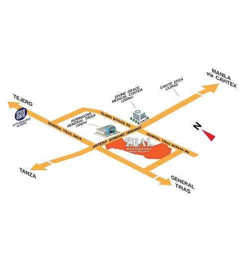 Zeal Residences Location Map.png