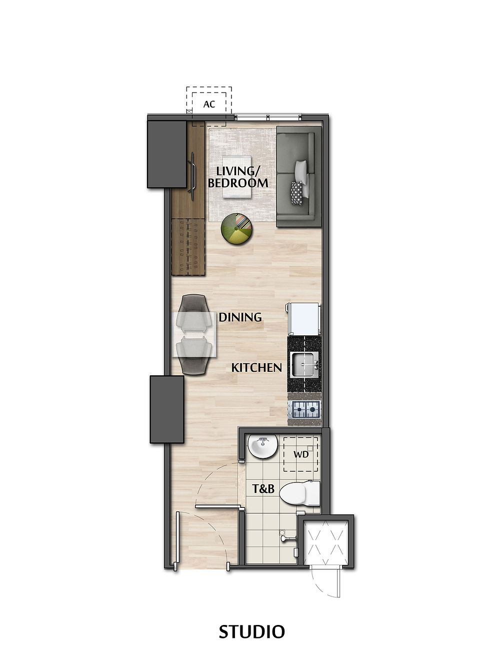 Cloverleaf Studio Unit