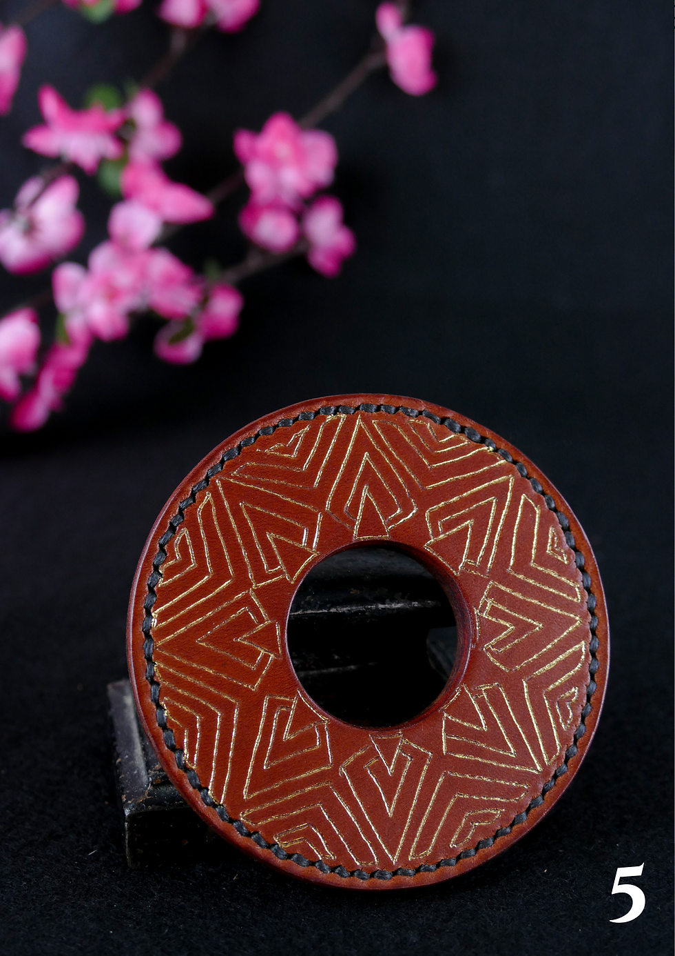 Miniature : Tsuba Shinaï couleur Whisky