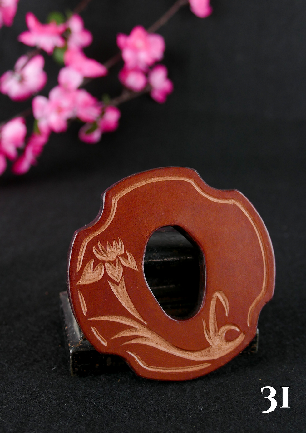 Miniature : Tsuba Bokken couleur Whisky