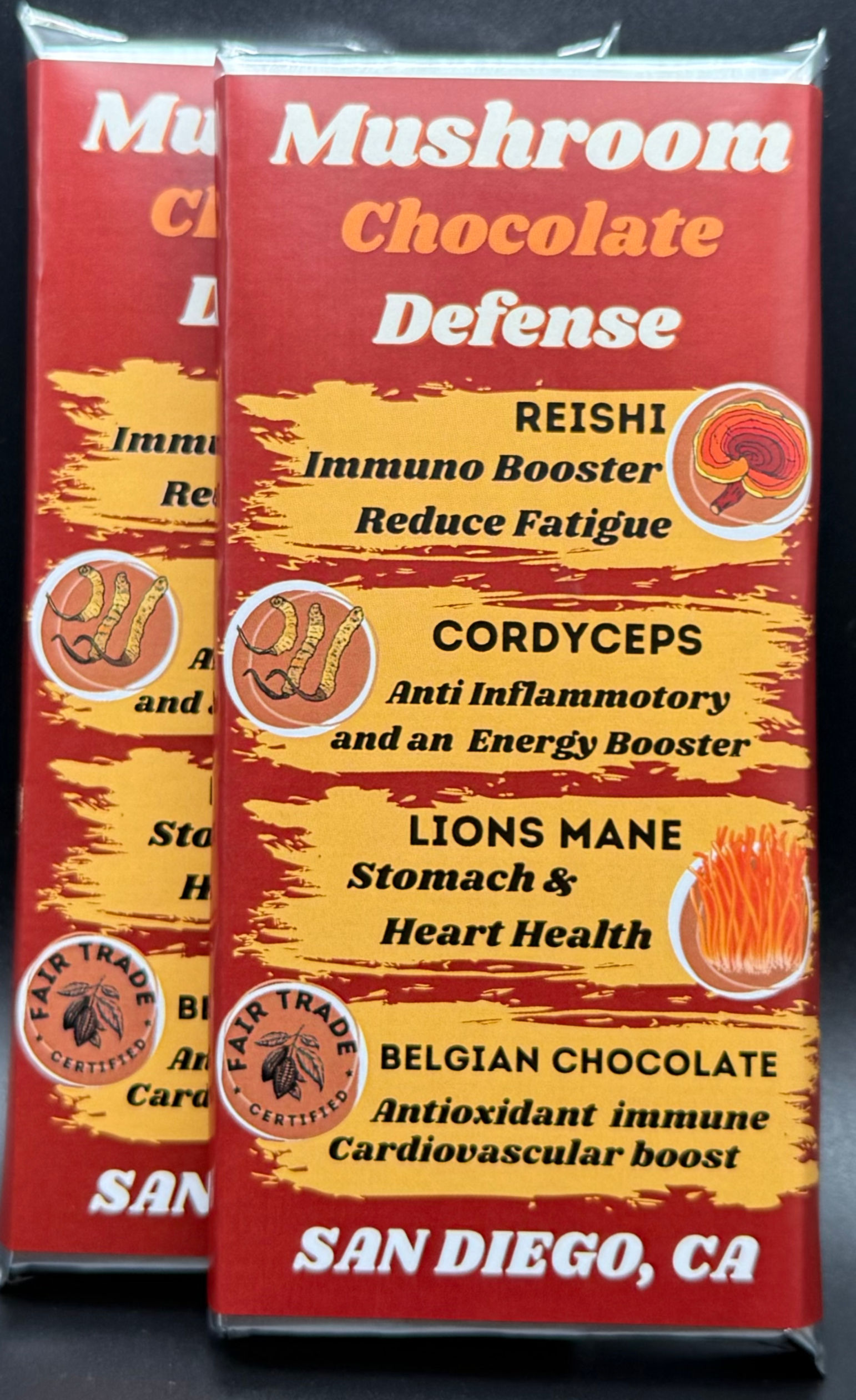 The Fungal Fabulousness Chocolate Bar