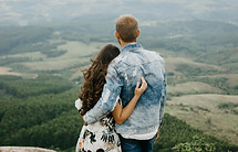 Hugging on Top of Hill