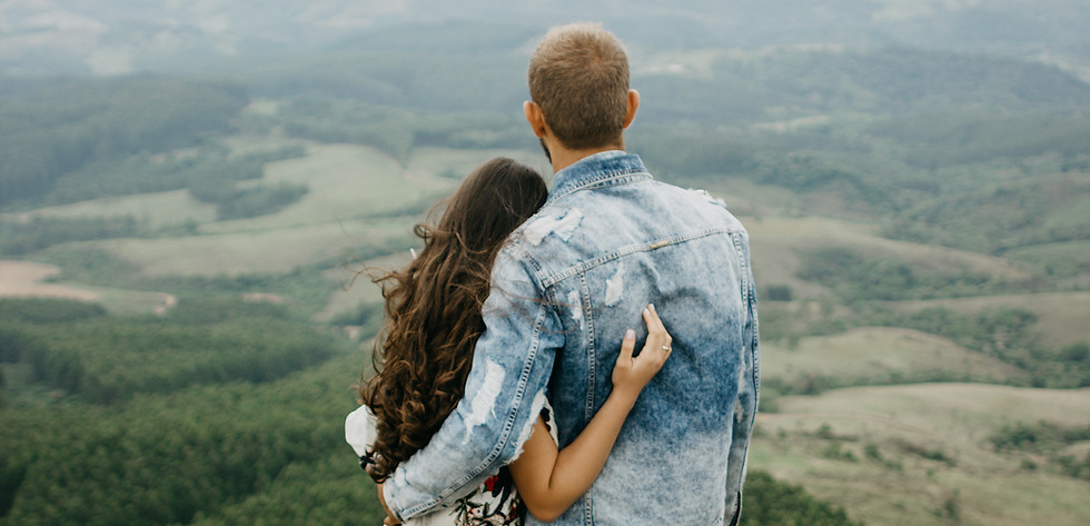 Hugging on Top of Hill