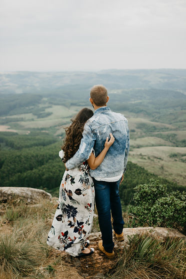 Hugging on Top of Hill