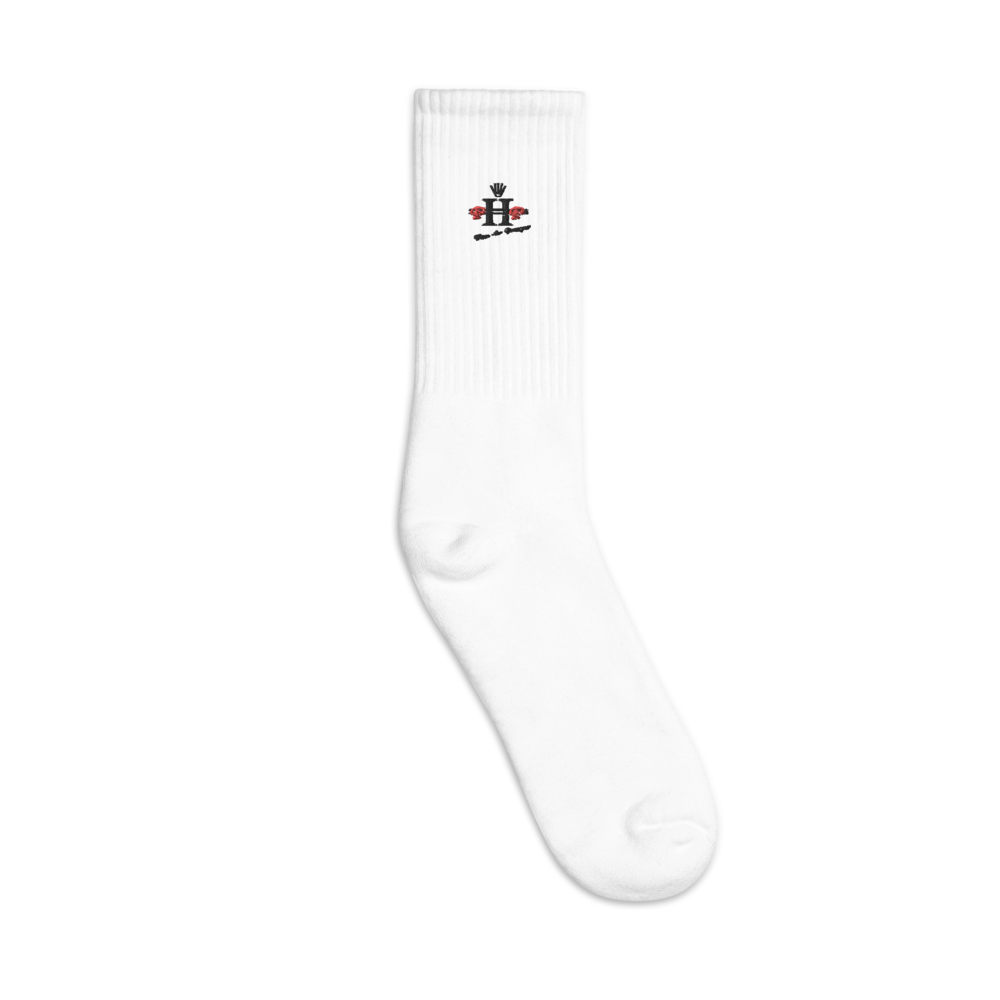 P2P APPAREL Embroidered socks