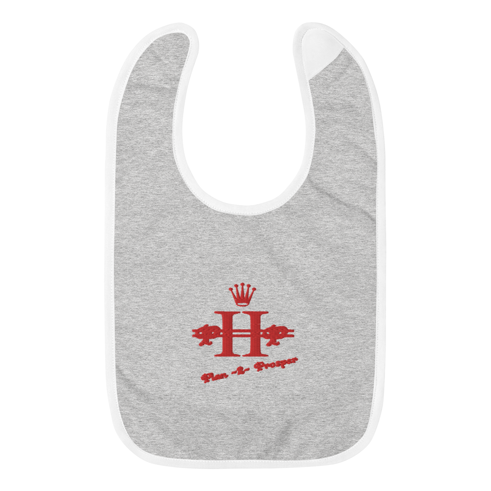 P2P APPAREL Embroidered Baby Bib