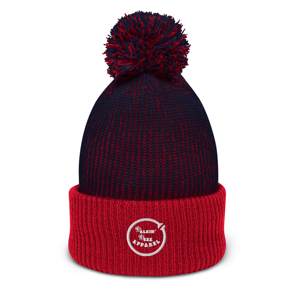 TALKIN' TEEZ Pom-Pom Beanie