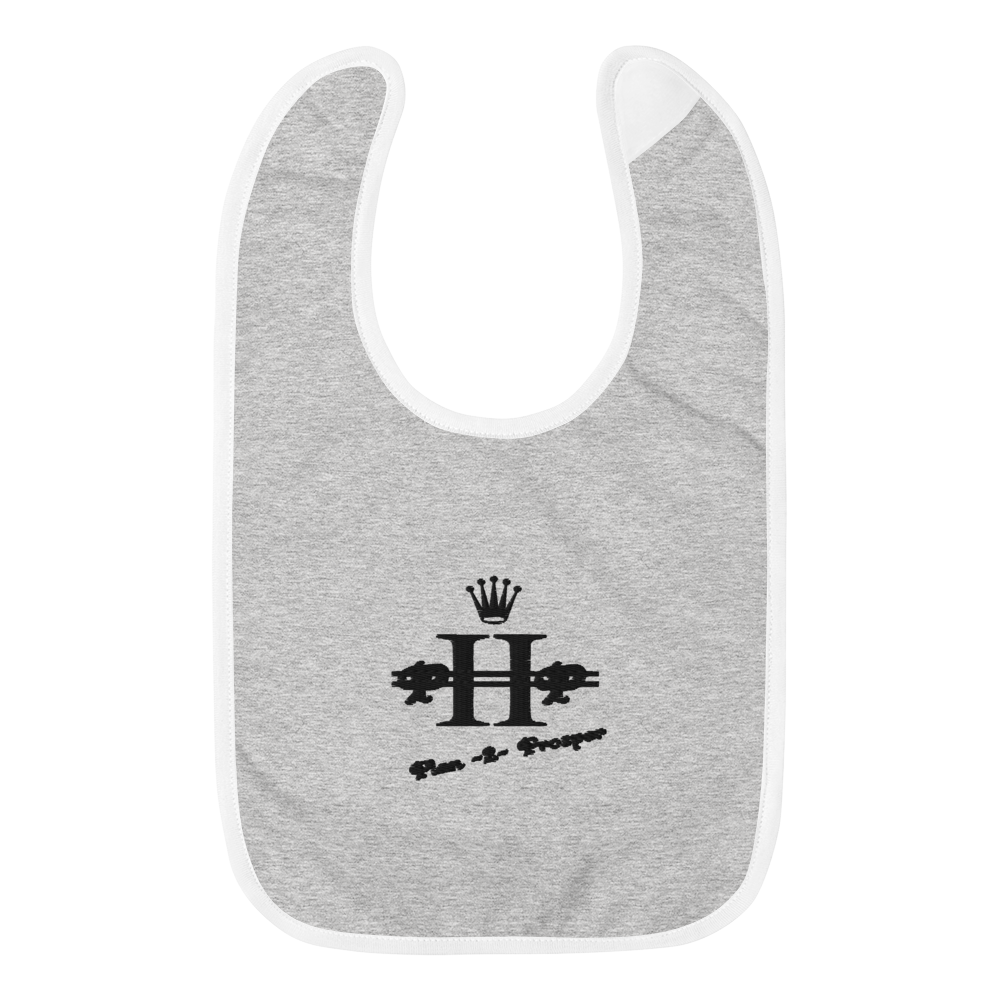 P2P APPAREL Embroidered Baby Bib