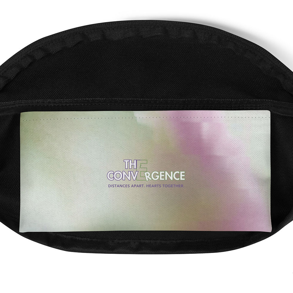 Thumbnail: Interior view of The Convergence DAHT fanny pack showing a spacious compartment and inner storage pocket