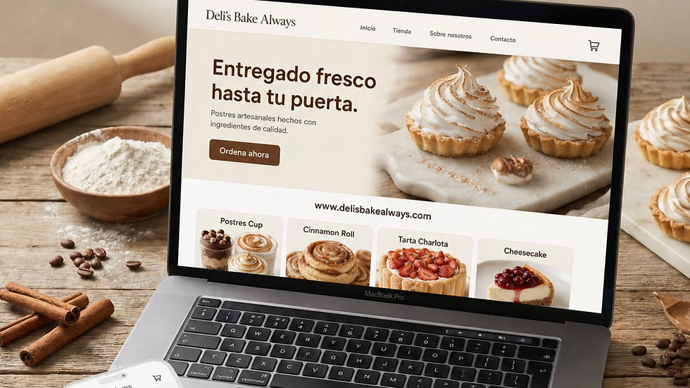 Por qué las tiendas de pastelería en línea son el futuro de los postres: digital dessert shopping