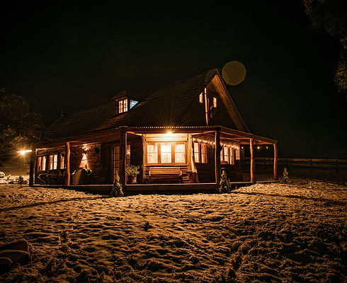Cabin in winter