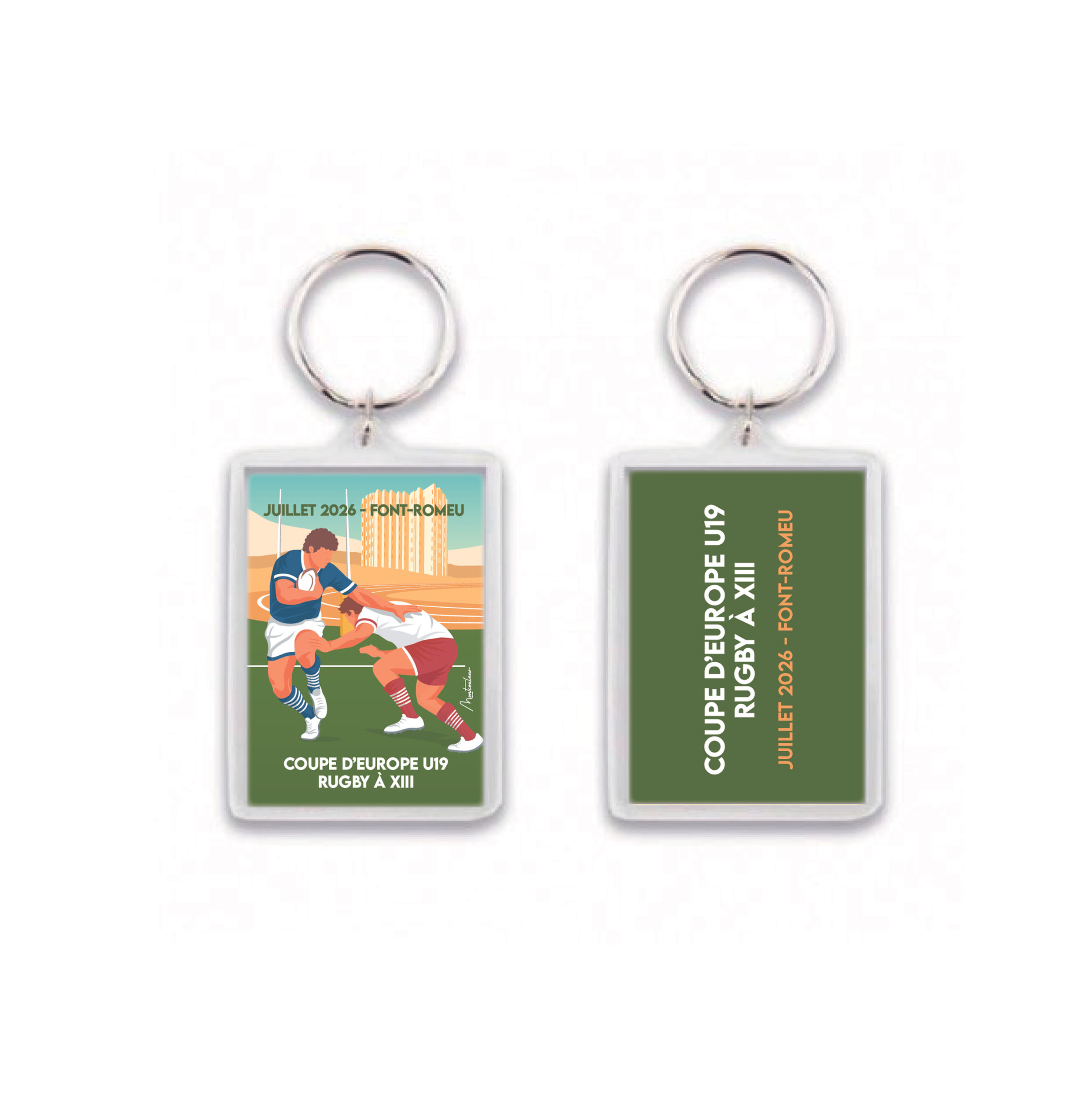 Porte-clef - Rugby U19 à XIII, coupe d'Europe à Font-Romeu