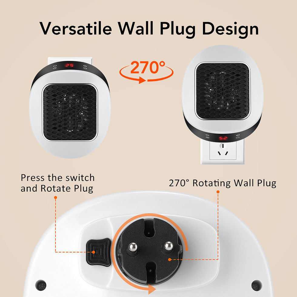 Thumbnail: Plug In Wall Mounted Electric Heater