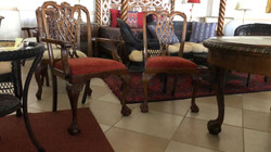 2 + 4 sillas chippendale roja 3600 por las 6