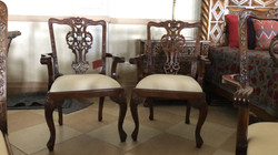 2 sillas chippendale blanco 1150 el par