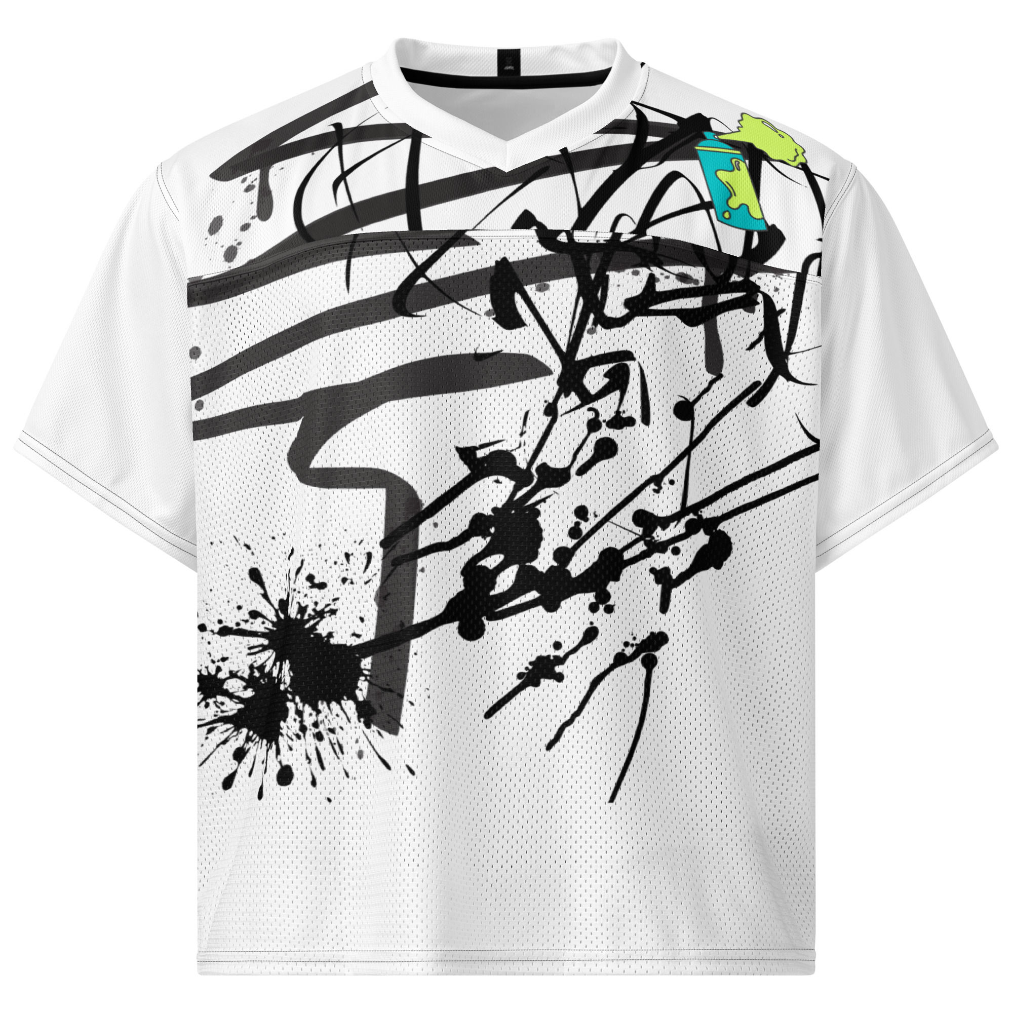 STREET ART Boxy football jersey